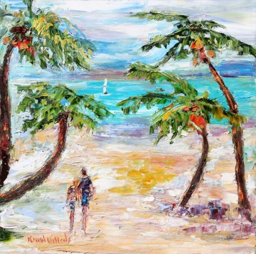 Playa romántica tropical Pinturas al óleo